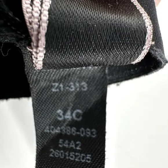 Victoria's Secret Knockout Front-Close Sports Bra Zip Up Padded Black 34C - Picture 7 of 9